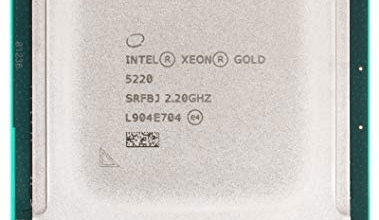 تصویر از مشخصات پردازنده Intel Xeon Gold 5220